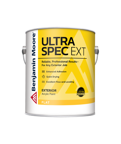 Benjamin Moore Ultra Spec EXT exterior paint in flat finish available at Cincinnati Colors