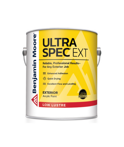 Benjamin Moore Ultra Spec EXT exterior paint in low lustre finish available at Cincinnati Colors